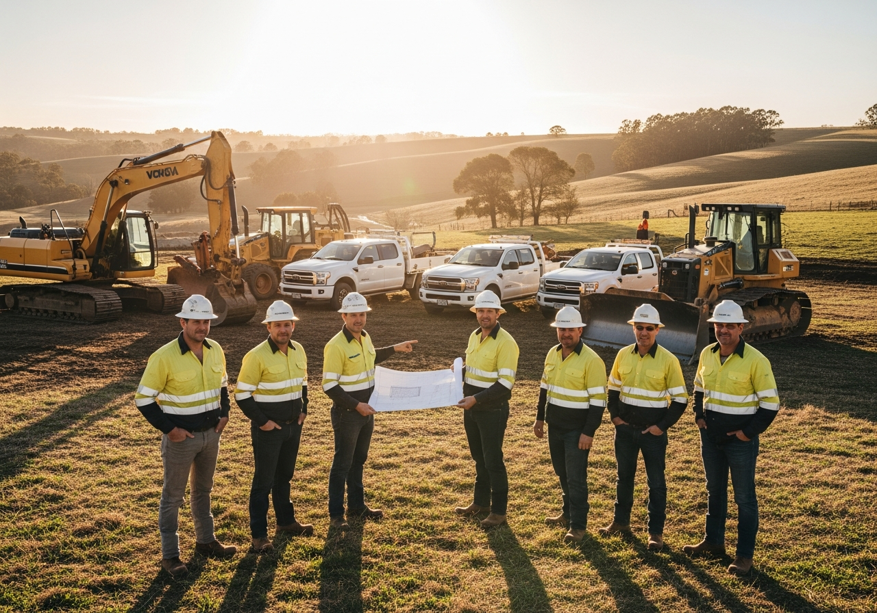 Experienced P1 land management crew with heavy equipment