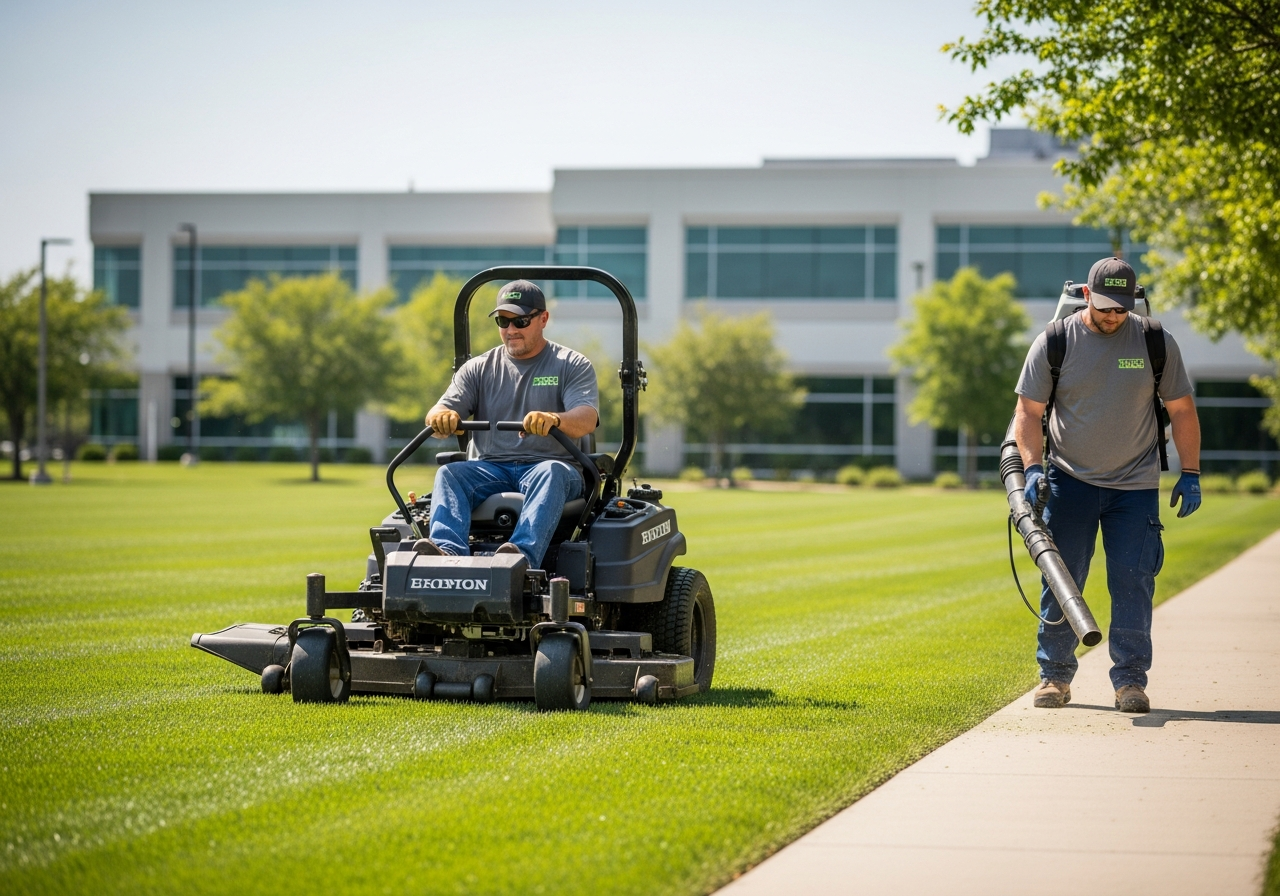Operator on a commercial maintenance schedule